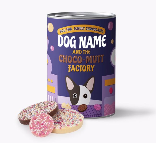 'Choco-Mutt Factory' - Personalised Dog-friendly Chocolate for your {breedFullName}